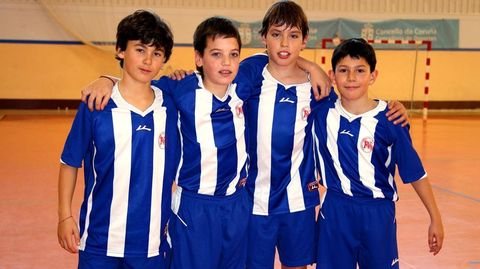 Nogueira, Fuentes, Capel�n y Loureiro, en febrero del 2008
