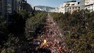 Unas 80.000 personas segn la Guardia Urbana piden la unidad de Espaa en Barcelona