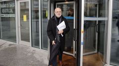 Manuel Cabezas, ex alcalde de Ourense (PP), tras una de sus citaciones judiciales por este caso.