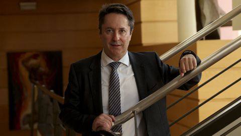 Ignacio Cirac, durante una visita a la Universidade da Coruña, que lo invistió «honoris causa»