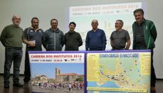 Representantes de los institutos y del Concello de Cambados, ayer en el acto de presentaci�n. 