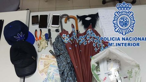 Material incautado por los cuerpos de seguridad