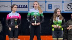 Iris Fern�ndez en el podio de Santiago