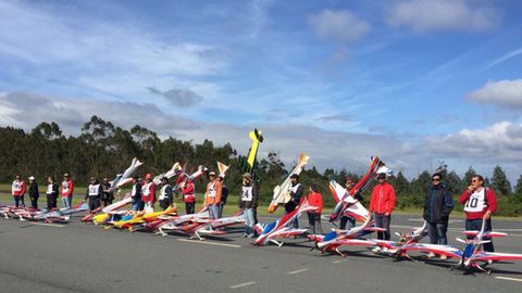 Club Aeromodelismo As Gaivotas, en las instalaciones de A Silva, en Rodís, Cerceda