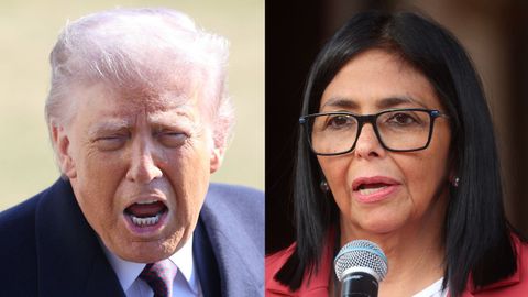 Donald Trump y Delcy Rodr�guez
