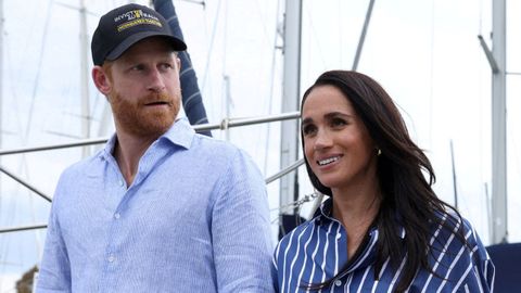 El pr�ncipe�Enrique y Meghan en Australia el pasado abril.