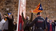 Grupos de independentistas se manifiestaron contra un mitin que Vox organiz� el pasado fin de semana en Tarragona