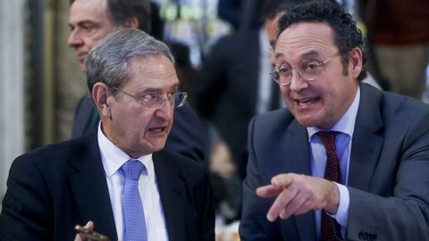 El presidente del Supremo, Francisco Mar�n Cast�n, a la izquierda; y el fiscal general del Estado, �lvaro Garc�a Ortiz, en una imagen de archivo del pasado mes de febrero en Madrid
