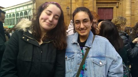 Celia Riyeros y Lidia Lasarte