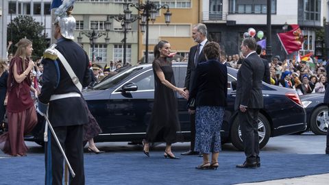 Llegada a la entrega de los Premios Princesa de Asturias 2025