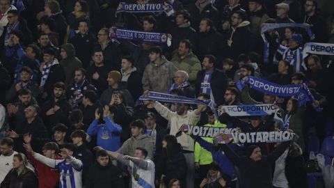 La afici�n del D�por, en el �ltimo partido de Copa.
