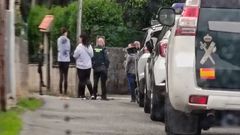 El despliegue de la Guardia Civil se llev� a cabo desde las 9.30 a las 14.15 horas de este s�bado en A Colina, Carballo.