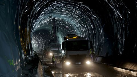 Obras de los tneles del tren al puerto exterior