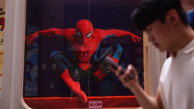 Promoci�n de la pel�cula��Spider-Man: Brand New Day� en Pek�n.