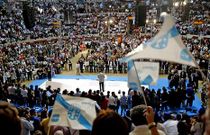 La plaza de toros de Pontevedra, talism�n electoral para el PP, e icono inc�modo para el BNG.