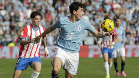 Dotor, durante un Celta-Girona