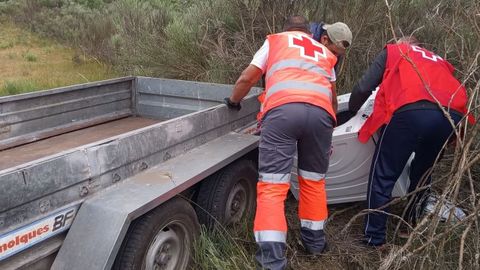 Cargando una lavadora