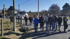 Visita a la aldea modelo de Reboredo, O Pereiro de Aguiar