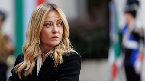 La primera ministra italiana, Giorgia Meloni, en Roma