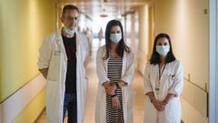 Luis Docasar, Sandra Cudeiro y Claudia Garc�a, profesionales del servicio de Psiquiatria del CHUO