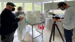 Euquipo de grabaci�n de RTL Z en Pico de Europa