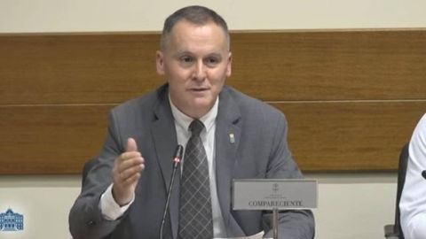 El director general de FP, ngel Balea, durante su intervencin en la Junta General