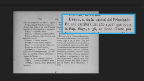 Documentacin histrica sobre el topnimo Uviu recogida por Inaciu Galn y Gonzlez en el Vocabulario de las palabras y frases bables que se hablaron antiguamente y de las que hoy se hablan en el Principado de Asturias, de Apolinar de Rato y Hevia