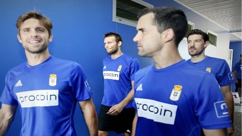 Michu:  Lo mejor que tenemos es el grupo humano .Michu sale a entrenar con sus compa�eros