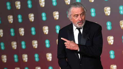 Robert de Niro, posando para los fot�grafos a la entrada del Royal Albert Hall