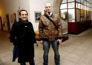 Quinteiro (izquierda) y God�n, en la presentaci�n de ayer.