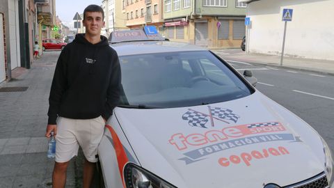 Xabier de 16 años preparando el carnet de moto