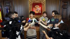 La ministra de Inclusin, Seguridad Social y Migraciones, Elma Saiz, este viernes en Pamplona.