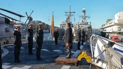 La F-101 a su llegada a Bergen, en Noruega