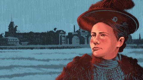 La periodista Nellie Bly.