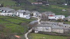 Vista de Celeiros, n�cleo urbano de Chandrexa de Queixa