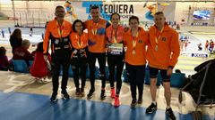 Domingo, Luz, Rafael, Mar�a Aida, Beatriz y Javier lucen sus metales en Antequera