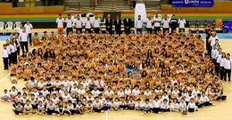 El B�squet Coru�a aprovech� ayer para hacer la foto de familia del club.