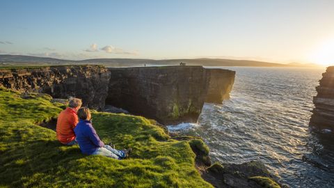 El cabo de Downpatrick Head se encuentra a pocos kil�metros del pueblo de Ballycastle, en el condado de Mayo (Irlanda)