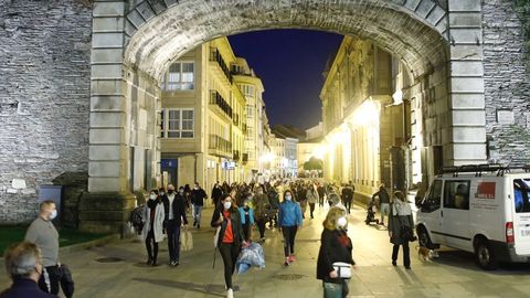 Ambiente en Lugo este viernes por la tarde