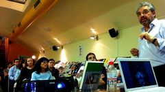 Fern�ndez Castro, presentando en Barcelona as �Obras completas�.