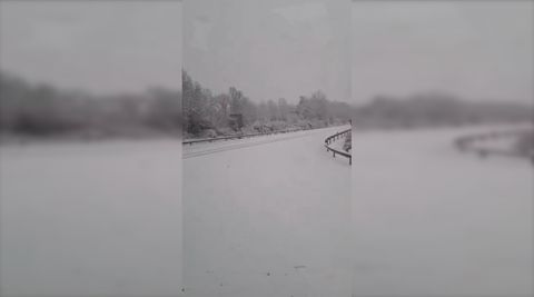 El estado de la carretera dificultaba el deplazamiento del Aula Valladolid a O Porri&ntilde;o.