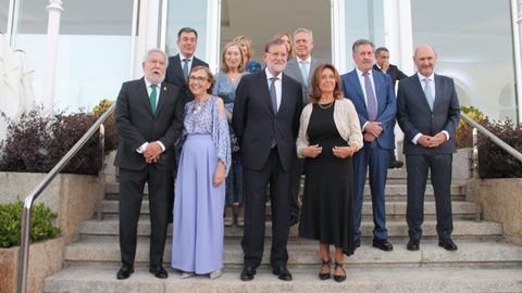 Rajoy, Pastor, Louz�n, los conselleiros Rodr�guez y Caama�o y Miguel Santalices, entre otros asistentes a la gala de la asociaci�n contra el c�ncer en  A Toxa