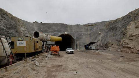 Obras de los tneles del tren al puerto exterior