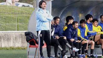 Secho Mart&iacute;nez, en el partido de este &uacute;ltimo domingo en A Cheda frente al Lugo B.