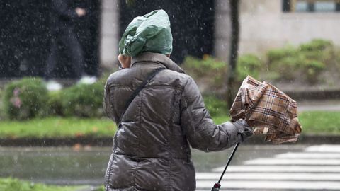 La nueva borrasca ha obligado a activar la alerta roja por fuertes lluvias en el interior de Pontevedra 