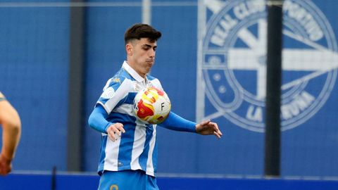 Quique Teijo, jugador del Fabril