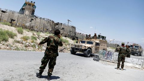 La fortificada base Bagram fue el centro de los ataques a�reos contra los talibanes.