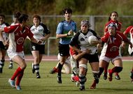 Imagen del encuentro de semifinales entre el CRAT y el GEiEG disputado ayer en Elvi�a.