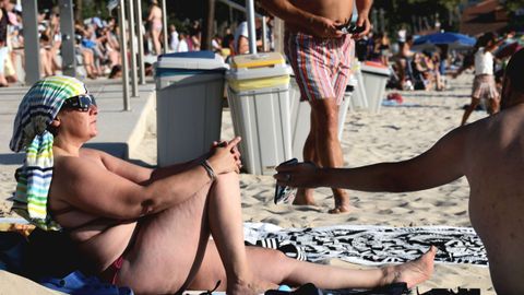 Sobre la arena se ve�a perfectamente el momento de la ocultaci�n solar