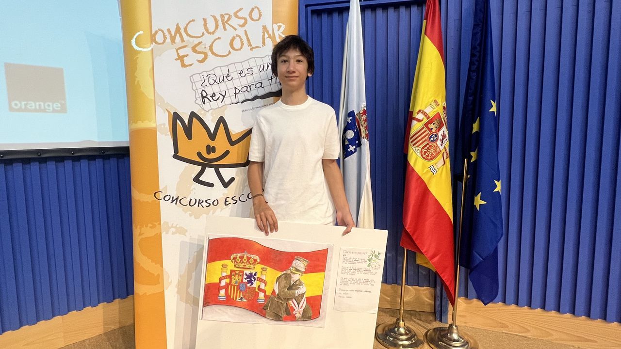 Felipe VI recibirá este lunes a los ganadores del concurso «¿Qué es un Rey para ti?», entre ellos el viveirense Marcos Cabada Dopico